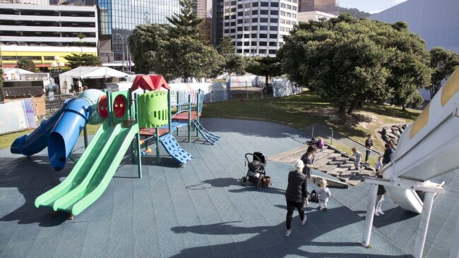 Frank Kitts Park Playground Waterfront - Playgrounds