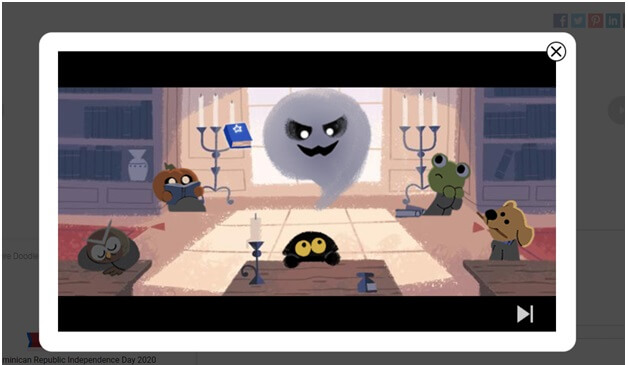 Halloween Google game