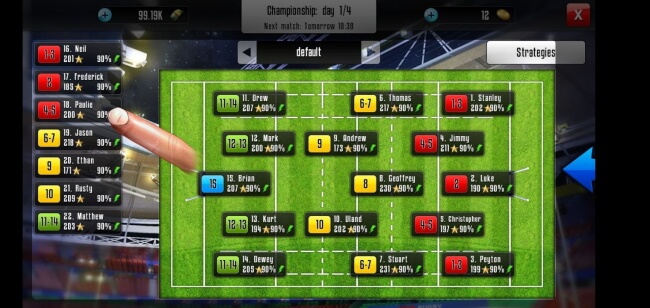 Rugby Manager App