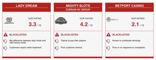 Which casinos are scams and I need to avoid